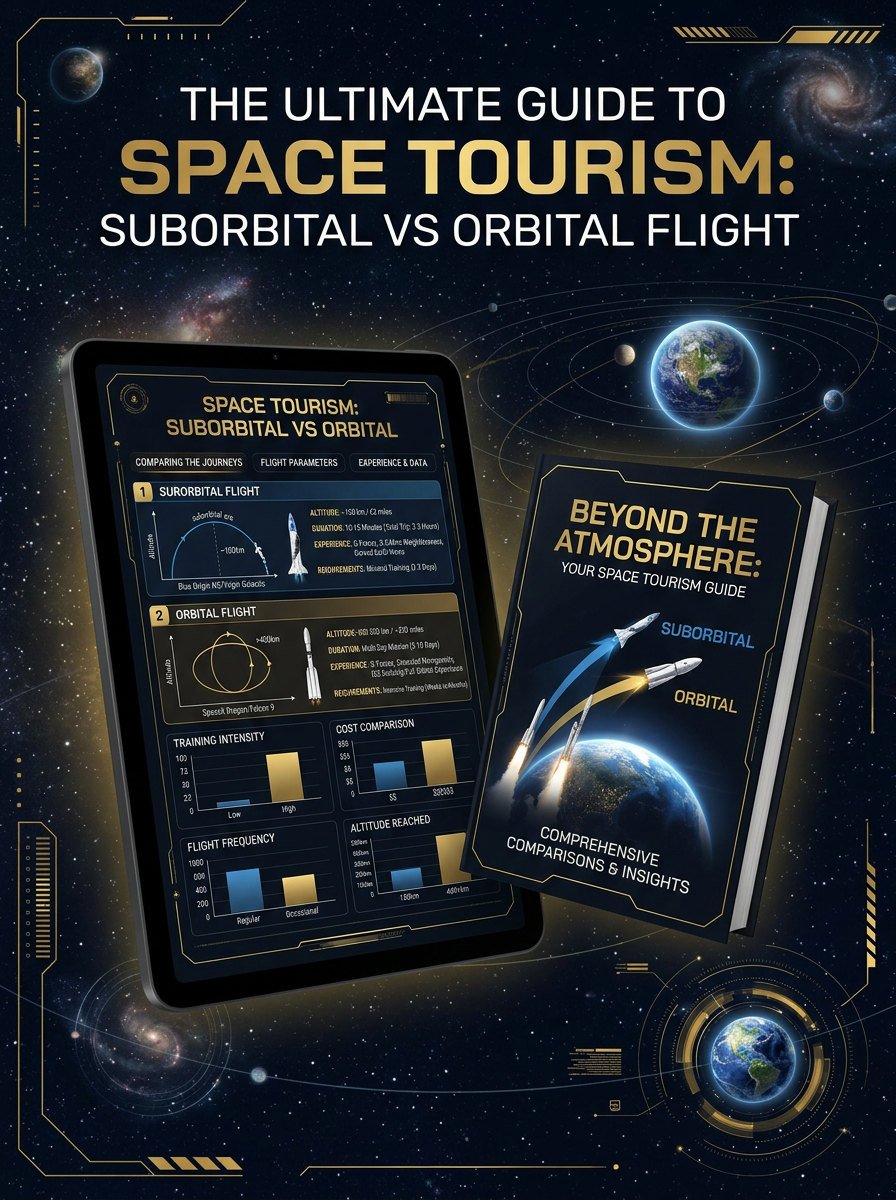 Space Tourism Comparison Guide mockup